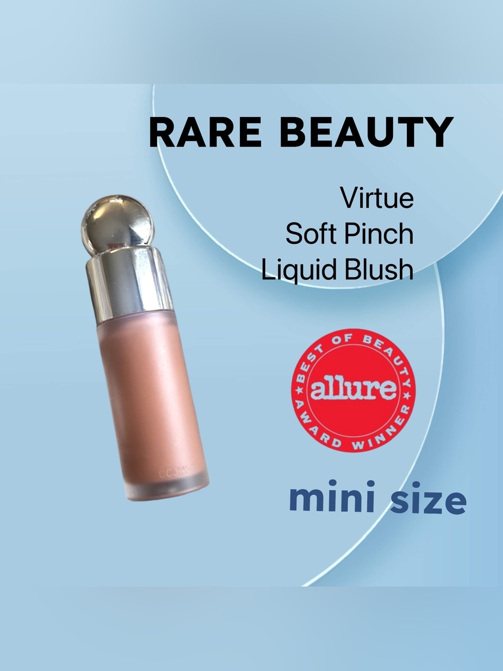 🌟🇺🇸🆕*LIKE NEW* RARE BEAUTY | MINI | Virtue - Soft Pinch Liquid Blush ❗️read